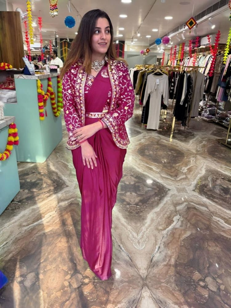 Ready To Wear Saree With Jacket Saree