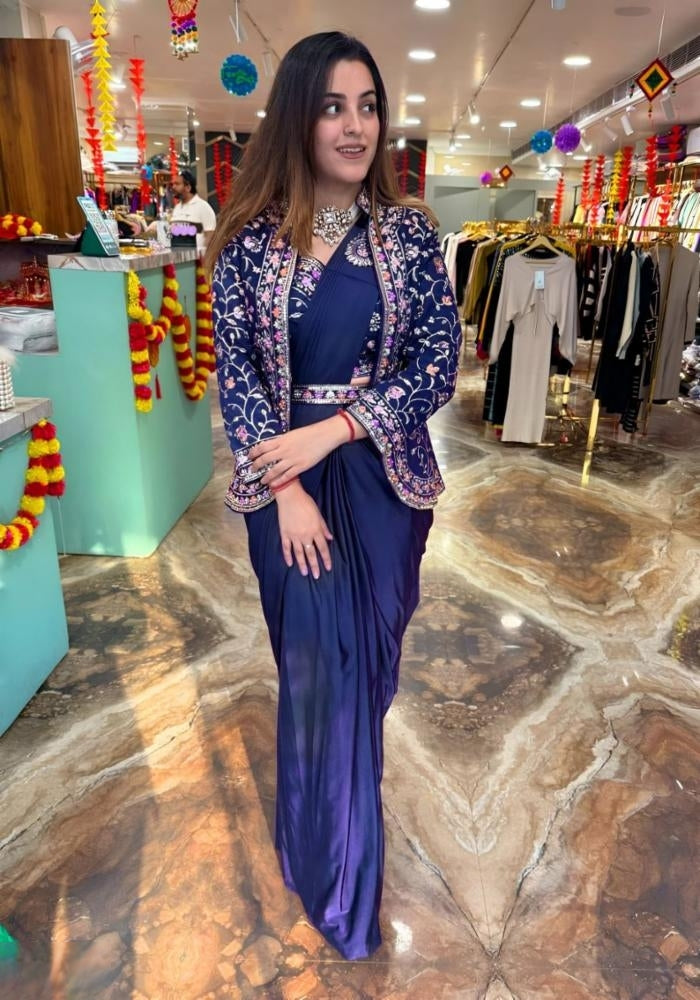 Ready To Wear Saree With Jacket Saree