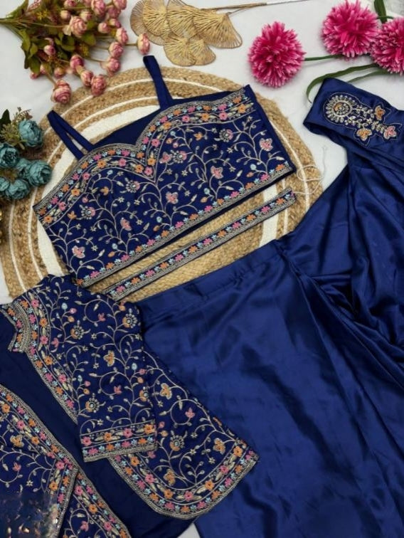 Ready To Wear Saree With Jacket Saree