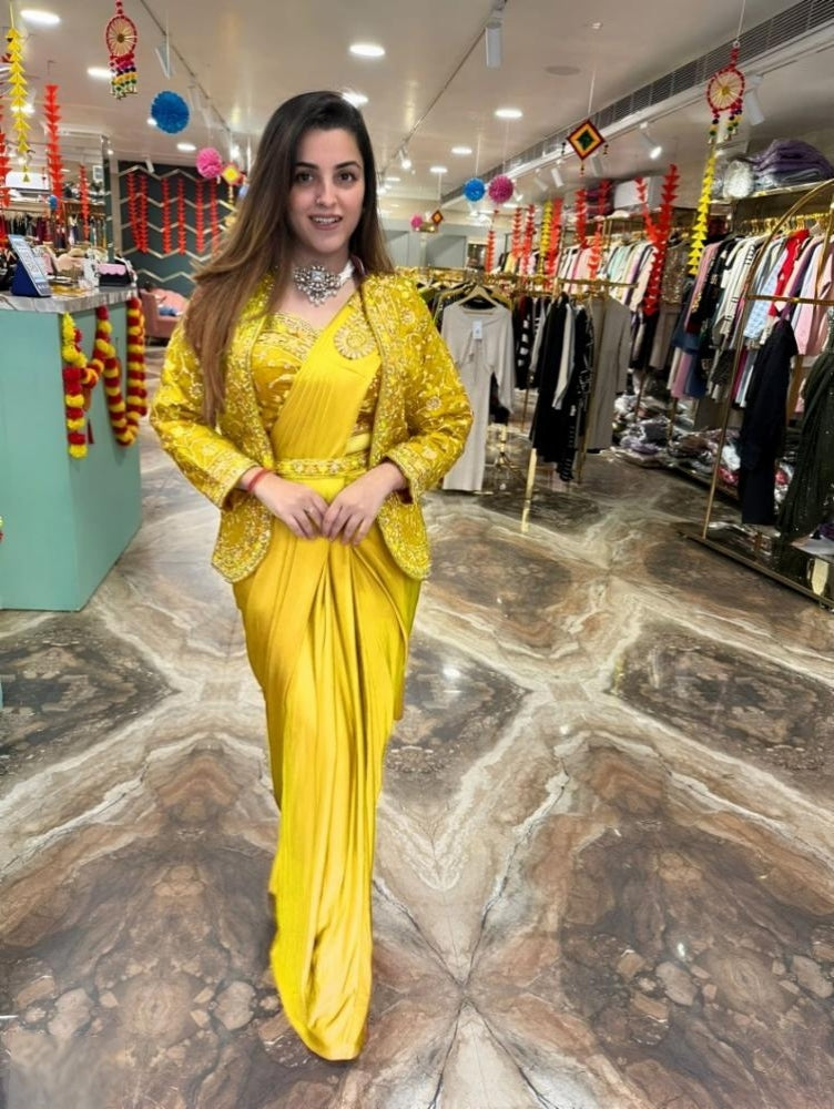 Ready To Wear Saree With Jacket Saree