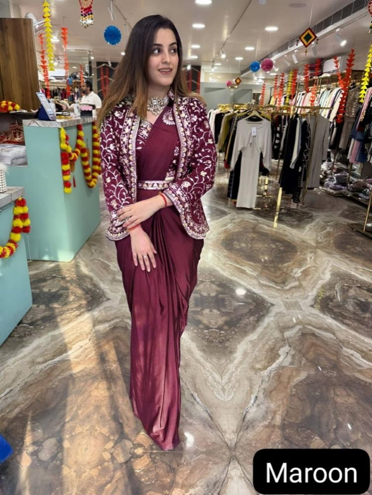 Ready To Wear Saree With Jacket Saree