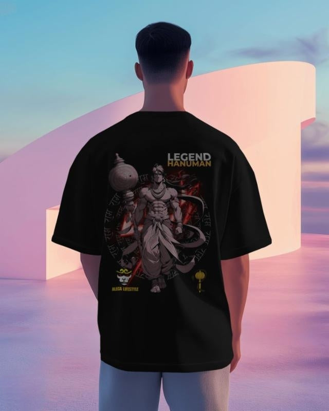 Legend Hanuman" Cotton Biowash T-shirt